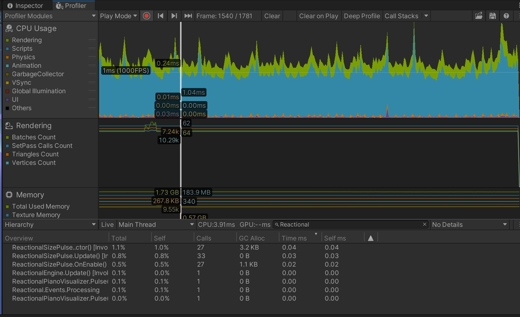 Unity Profiler