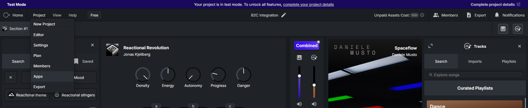 Platform - Navigate to Project Apps